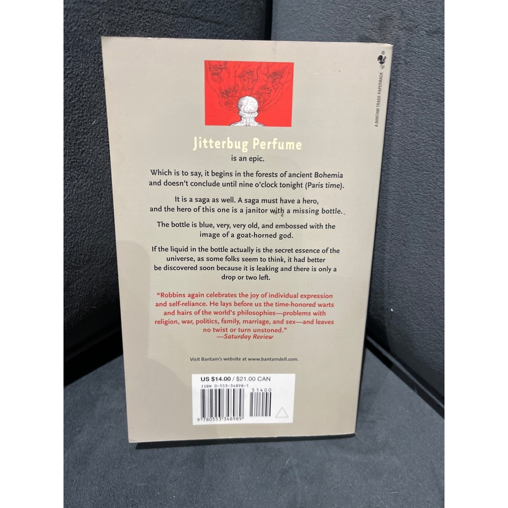 π 3 for $15 π Jitterbug Perfume by Tom Robbins Bantam Trade Paperback - Picture 2 of 4
